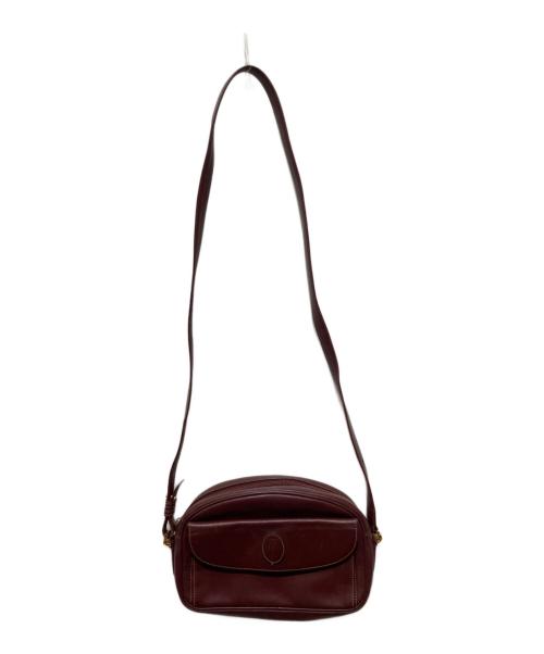Cartier（カルティエ）Cartier (カルティエ) マストラインショルダーバッグ レッドの古着・服飾アイテム