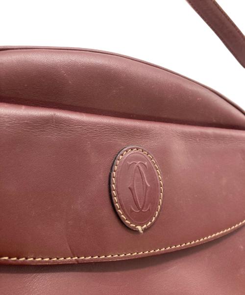 Cartier（カルティエ）Cartier (カルティエ) マストラインショルダーバッグ レッドの古着・服飾アイテム