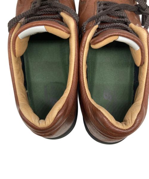 NEW BALANCE（ニューバランス）NEW BALANCE (ニューバランス) ローカットレザースニーカー ブラウン サイズ:UK9 1/2の古着・服飾アイテム