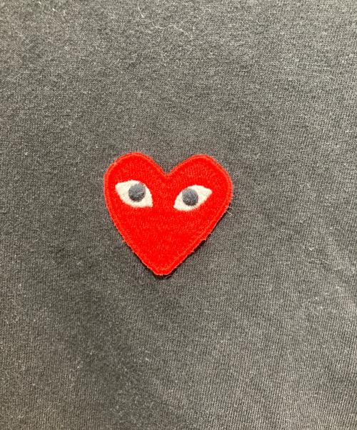 PLAY COMME des GARCONS（プレイコムデギャルソン）PLAY COMME des GARCONS (プレイコムデギャルソン) ハートワッペン 半袖カットソー ブラック サイズ:Lの古着・服飾アイテム