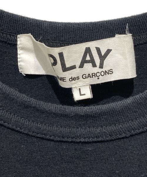 PLAY COMME des GARCONS（プレイコムデギャルソン）PLAY COMME des GARCONS (プレイコムデギャルソン) ハートワッペン 半袖カットソー ブラック サイズ:Lの古着・服飾アイテム