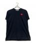 PLAY COMME des GARCONS（プレイコムデギャルソン）の古着「ハートワッペン 半袖カットソー」｜ブラック