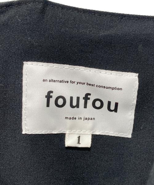 foufou（フーフー）foufou (フーフー) ギャザーキャミソールワンピース ブラック サイズ:1の古着・服飾アイテム