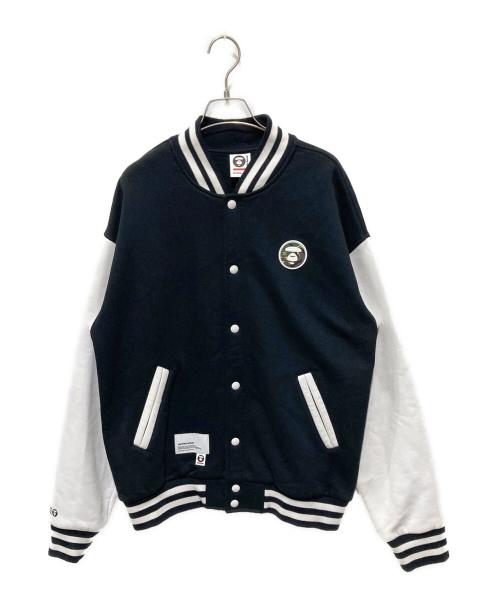 Aape BY A BATHING APE（エーエイプ バイ アベイシングエイプ）AAPE BY A BATHING APE (エーエイプ バイ アベイシングエイプ) スウェットスタジャン ブラック サイズ:Lの古着・服飾アイテム
