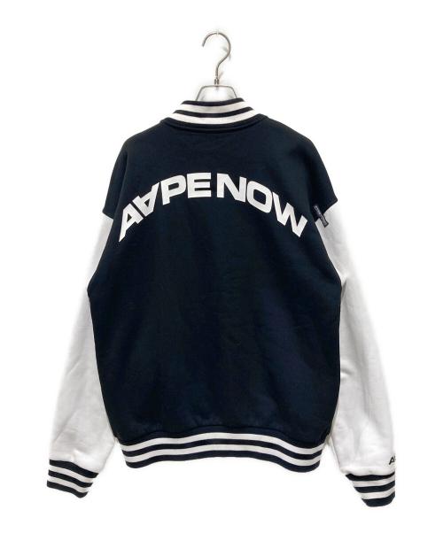 Aape BY A BATHING APE（エーエイプ バイ アベイシングエイプ）AAPE BY A BATHING APE (エーエイプ バイ アベイシングエイプ) スウェットスタジャン ブラック サイズ:Lの古着・服飾アイテム