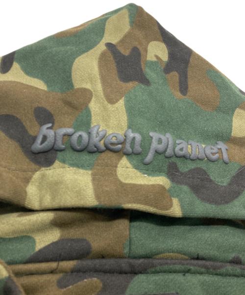 BROKEN PLANET（ブロークンプラネット）BROKEN PLANET (ブロークンプラネット) MARKET カモフラWジップパーカー カーキ サイズ:Lの古着・服飾アイテム