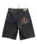 derschutze (デルシュッツ) Koi Fish V2 Jorts Raw Black / 鯉刺繍デニムハーフパンツ ブラック サイズ:34 未使用品：12000円