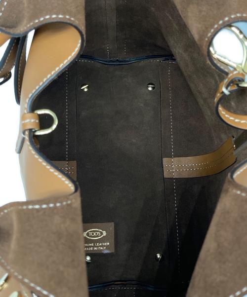 TOD'S（トッズ）TOD'S (トッズ) レザー ショッピング トート バッグ ミニ ブラウンの古着・服飾アイテム