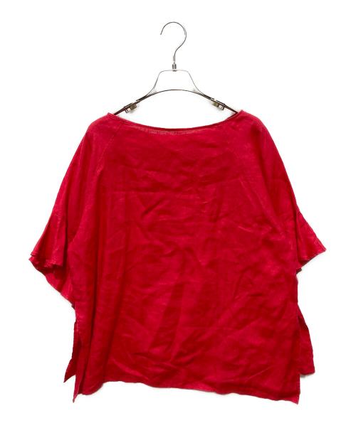 house of lotus（ハウスオブロータス）HOUSE OF LOTUS (ハウスオブロータス) リネンブラウス レッド サイズ:Mの古着・服飾アイテム