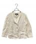 Weekend Max Mara（ウィークエンド マックスマーラ）の古着「リネンノーカラージャケット」｜アイボリー