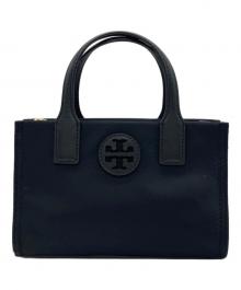 TORY BURCH（トリーバーチ）の古着「Ella ナイロンミニトートバッグ」｜ブラック