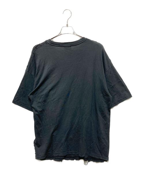 DIESEL（ディーゼル）DIESEL (ディーゼル) T-BOXT-R29 デストロイ加工 半袖Tシャツ ブラック サイズ:Lの古着・服飾アイテム