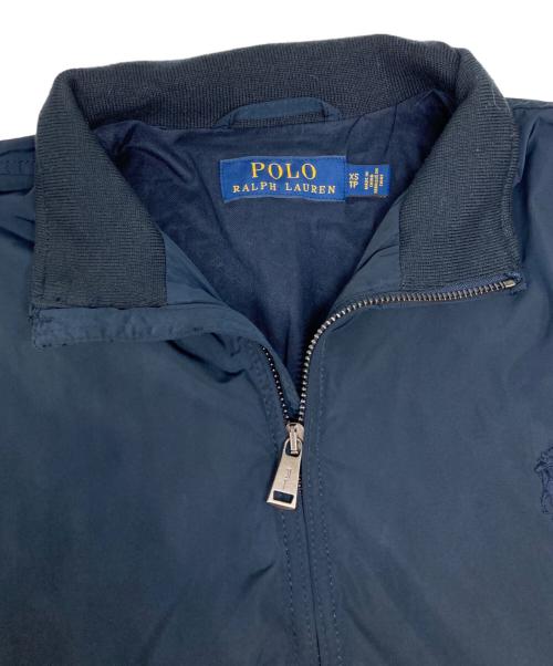 POLO RALPH LAUREN（ポロ・ラルフローレン）POLO RALPH LAUREN (ポロ・ラルフローレン) ナイロンスイングトップ ネイビー サイズ:XSの古着・服飾アイテム