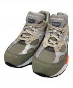 NEW BALANCE×WTAPSニューバランス×ダブルタップス）の古着「M992WT / ローカットスニーカー」｜カーキ