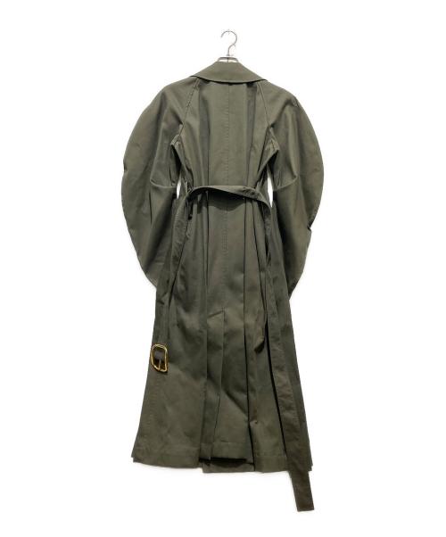 LOEWE（ロエベ）LOEWE (ロエベ) 24AW ダブルブレスト コットンドリル トレンチコート ローデングリーン サイズ:36 未使用品の古着・服飾アイテム