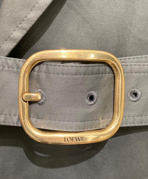 LOEWE（ロエベ）LOEWE (ロエベ) 24AW ダブルブレスト コットンドリル トレンチコート ローデングリーン サイズ:36 未使用品の古着・服飾アイテム
