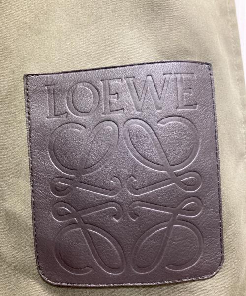 LOEWE（ロエベ）LOEWE (ロエベ) 24AW ダブルブレスト コットンドリル トレンチコート ローデングリーン サイズ:36 未使用品の古着・服飾アイテム