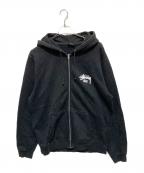 stussyステューシー）の古着「TOKYO ZIP UP ジップパーカー」｜ブラック