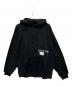 WTAPS（ダブルタップス）の古着「コラボフリースプルオーバーインサイドアウトパーカー」｜ブラック