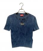 DIESELディーゼル）の古着「M-ANCHORオーバルD リブ ニット」｜インディゴ