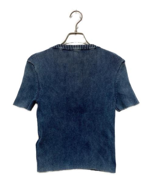 DIESEL（ディーゼル）DIESEL (ディーゼル) M-ANCHORオーバルD リブ ニット インディゴ サイズ:Mの古着・服飾アイテム