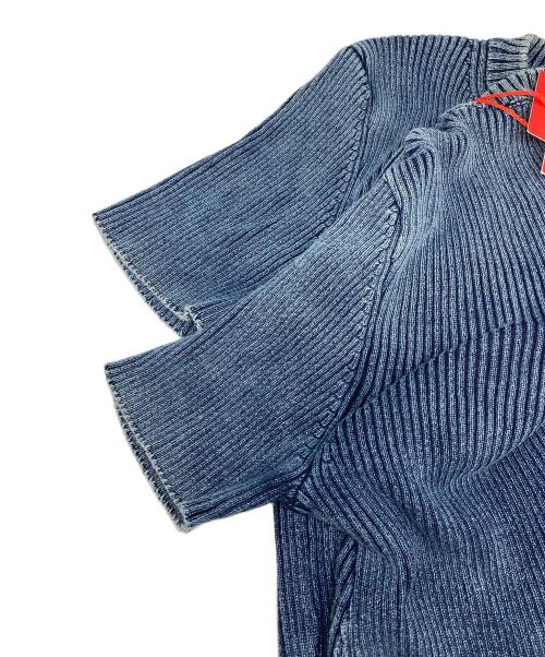 DIESEL（ディーゼル）DIESEL (ディーゼル) M-ANCHORオーバルD リブ ニット インディゴ サイズ:Mの古着・服飾アイテム