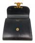 中古・古着 CELINE (セリーヌ) スモール フラップウォレット トリオンフ ブラック：45000円