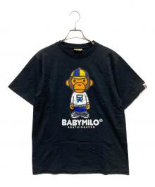 A BATHING APE（アベイシングエイプ）の古着「BABYMILOプリントTシャツ」｜ブラック