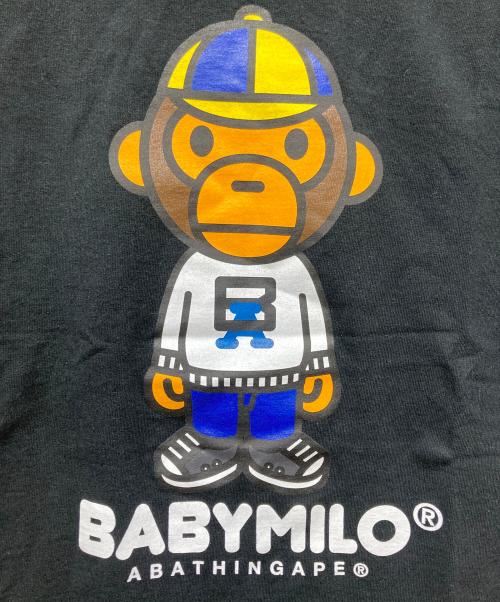 A BATHING APE（アベイシングエイプ）A BATHING APE (アベイシングエイプ) BABYMILOプリントTシャツ ブラック サイズ:Mの古着・服飾アイテム