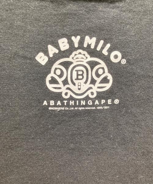 A BATHING APE（アベイシングエイプ）A BATHING APE (アベイシングエイプ) BABYMILOプリントTシャツ ブラック サイズ:Mの古着・服飾アイテム