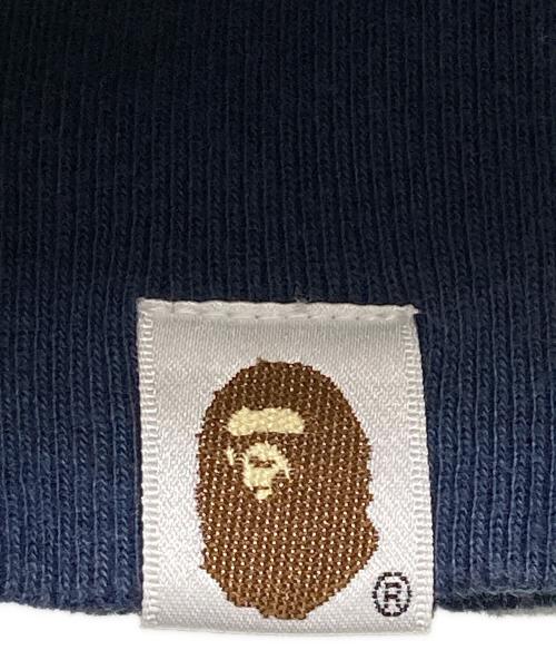 A BATHING APE（アベイシングエイプ）A BATHING APE (アベイシングエイプ) 00s刺繍星柄ダブルジップパーカー ネイビー サイズ:Lの古着・服飾アイテム