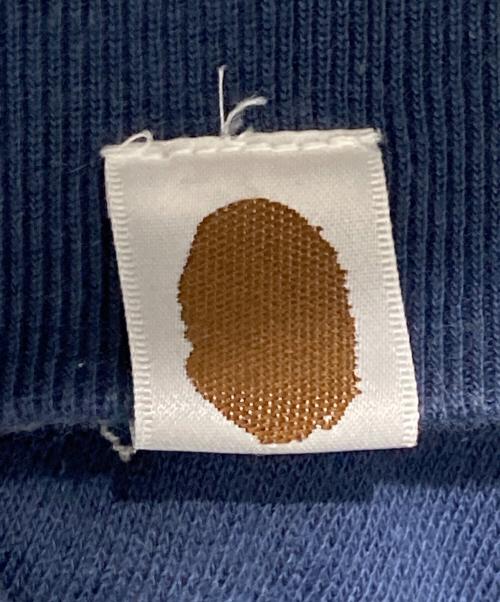 A BATHING APE（アベイシングエイプ）A BATHING APE (アベイシングエイプ) 00s刺繍星柄ダブルジップパーカー ネイビー サイズ:Lの古着・服飾アイテム