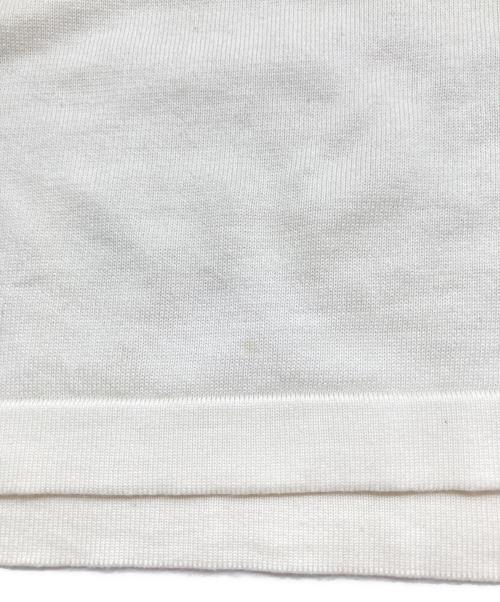 LOUIS VUITTON（ルイ ヴィトン）LOUIS VUITTON (ルイ ヴィトン) Tyler The Creator (タイラーザクリエイター) フラワーロゴ クルーネック半袖ニットTシャツ ホワイト サイズ:Mの古着・服飾アイテム