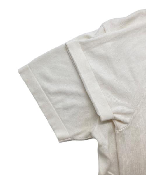 LOUIS VUITTON（ルイ ヴィトン）LOUIS VUITTON (ルイ ヴィトン) Tyler The Creator (タイラーザクリエイター) フラワーロゴ クルーネック半袖ニットTシャツ ホワイト サイズ:Mの古着・服飾アイテム