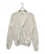 Maison Martin Margielaメゾンマルタンマルジェラ）の古着「14AW MARTIN MARGIELA ハイゲージニットカーディガン」｜ベージュ