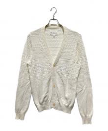 Maison Martin Margiela（メゾンマルタンマルジェラ）の古着「14AW MARTIN MARGIELA ハイゲージニットカーディガン」｜ベージュ