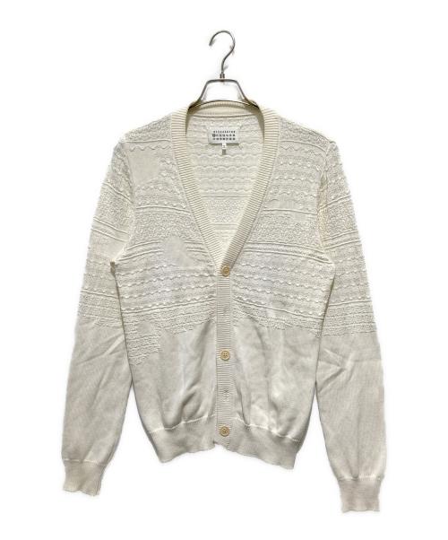 Maison Martin Margiela（メゾンマルタンマルジェラ）Maison MARTIN Margiela (メゾンマルタンマルジェラ) 14AW MARTIN MARGIELA ハイゲージニットカーディガン ベージュ サイズ:Mの古着・服飾アイテム