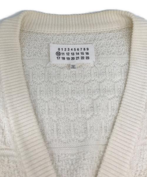 Maison Martin Margiela（メゾンマルタンマルジェラ）Maison MARTIN Margiela (メゾンマルタンマルジェラ) 14AW MARTIN MARGIELA ハイゲージニットカーディガン ベージュ サイズ:Mの古着・服飾アイテム