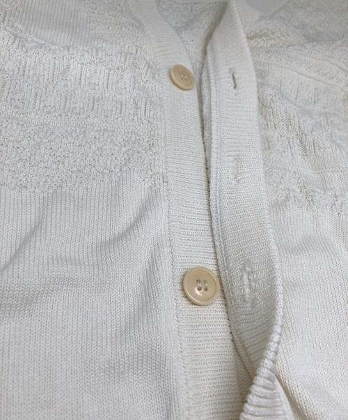 Maison Martin Margiela（メゾンマルタンマルジェラ）Maison MARTIN Margiela (メゾンマルタンマルジェラ) 14AW MARTIN MARGIELA ハイゲージニットカーディガン ベージュ サイズ:Mの古着・服飾アイテム