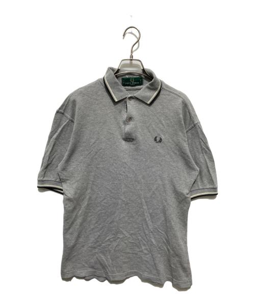 FRED PERRY（フレッドペリー）FRED PERRY (フレッドペリー) MADE IN U.K刺繍ロゴポロシャツ グレー サイズ:Ｓの古着・服飾アイテム