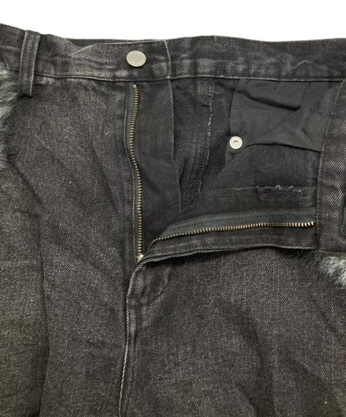 GRANCY（グランシー）GRANCY (グランシー) FurPocket Design Half Denim Cargo Pants ブラック サイズ:Mの古着・服飾アイテム