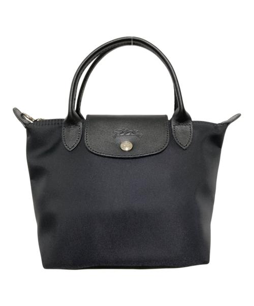 LONGCHAMP（ロンシャン）LONGCHAMP (ロンシャン) ルプラネットミニハンドバッグ ブラックの古着・服飾アイテム