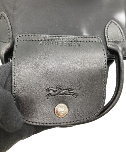 LONGCHAMP（ロンシャン）LONGCHAMP (ロンシャン) ルプラネットミニハンドバッグ ブラックの古着・服飾アイテム