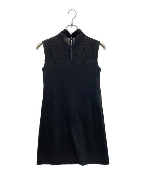 FOXEY NEWYORK（フォクシーニューヨーク）FOXEY NEWYORK (フォクシーニューヨーク) デイジーポロワンピース ブラック サイズ:38の古着・服飾アイテム