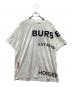BURBERRY（バーバリー）の古着「ホースフェリープリント オーバーサイズTシャツ」｜ホワイト
