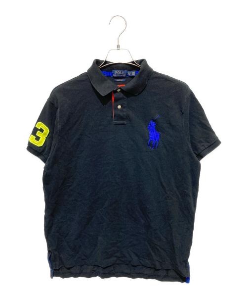POLO RALPH LAUREN（ポロ・ラルフローレン）POLO RALPH LAUREN (ポロ・ラルフローレン) ビッグポニー ポロシャツ ブラック サイズ:XLの古着・服飾アイテム