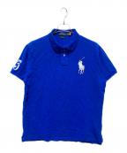 POLO RALPH LAURENポロ・ラルフローレン）の古着「ビッグポニー刺繍 ポロシャツ」｜ブルー