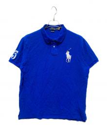 POLO RALPH LAUREN（ポロ・ラルフローレン）の古着「ビッグポニー刺繍 ポロシャツ」｜ブルー