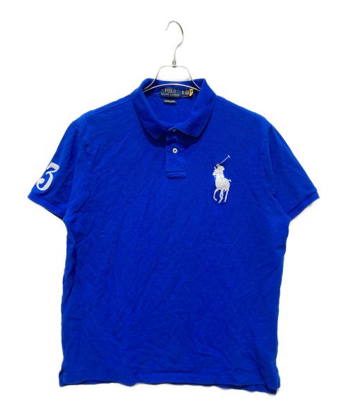POLO RALPH LAUREN（ポロ・ラルフローレン）POLO RALPH LAUREN (ポロ・ラルフローレン) ビッグポニー刺繍 ポロシャツ ブルー サイズ:XLの古着・服飾アイテム