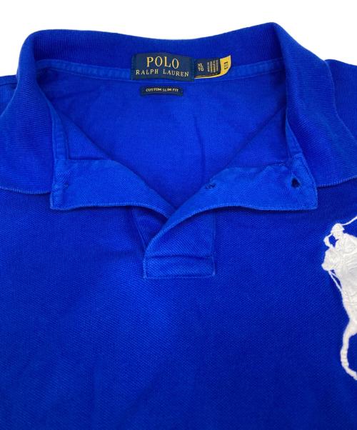 POLO RALPH LAUREN（ポロ・ラルフローレン）POLO RALPH LAUREN (ポロ・ラルフローレン) ビッグポニー刺繍 ポロシャツ ブルー サイズ:XLの古着・服飾アイテム
